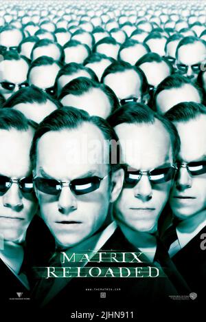 HUGO WEAVING, THE MATRIX RELOADED, 2003 Stock Photo