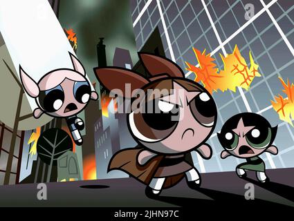 BUBBLES, BLOSSOM, BUTTERCUP, THE POWERPUFF GIRLS, 2002 Stock Photo