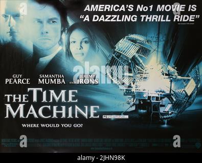JEREMY IRONS, GUY PEARCE, SAMANTHA MUMBA POSTER, THE TIME MACHINE, 2002 Stock Photo
