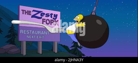 HOMER SIMPSON, THE SIMPSONS MOVIE, 2007 Stock Photo