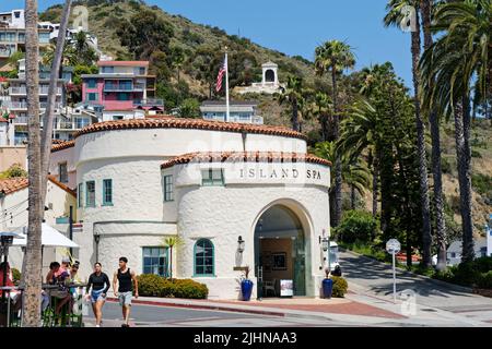 Island Spa in Avalon Stock Photo