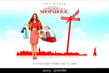 ISLA FISHER POSTER, CONFESSIONS OF A SHOPAHOLIC, 2009 Stock Photo