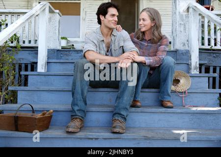 HENRY CAVILL, DIANE LANE, MAN OF STEEL, 2013 Stock Photo