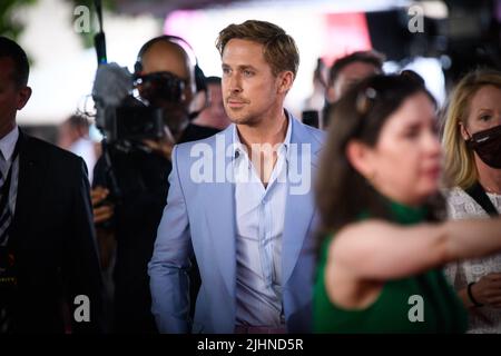 London, UK. 19 July 2022. Ryan Gosling attending a special screening of The Gray Man, at BFI Southbank in London Picture date: Tuesday July 19, 2022. Photo credit should read: Matt Crossick/Empics/Alamy Live News Stock Photo