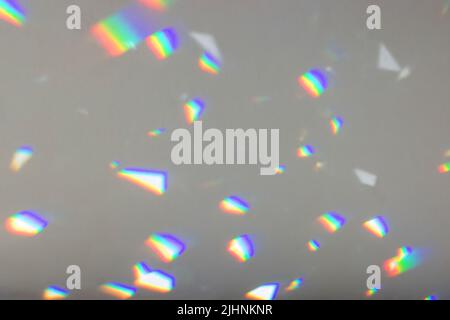 Prism light spectrum Photo Overlay, rainbow effect Stock Photo