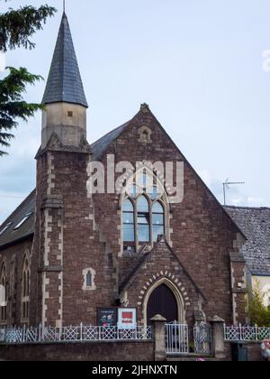 The former Twyn Square United Reformed Congregational Church in Usk, Monmouthshire, Wales was more recently the Big Sky Art Gallery. Stock Photo