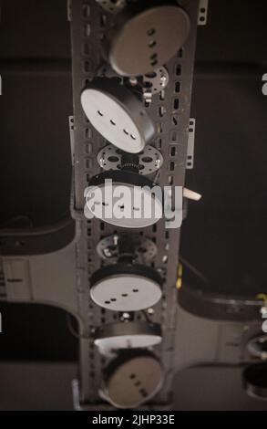 The sensors in the ceiling of the Amazon Go store in New York City ...