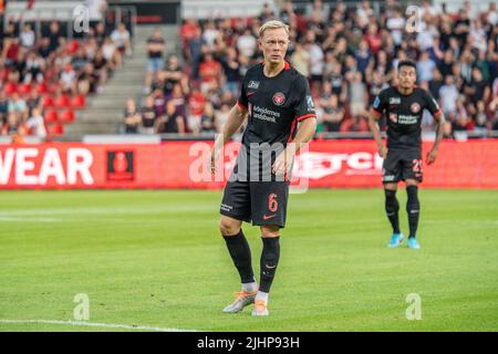 Herning, Denmark. 19th July, 2022. Joel Andersson (6) of FC Midtjylland seen during the UEFA Champions League qualification match between FC Midtjylland and AEK Larnaca at MCH Arena in Herning. (Photo Credit: Gonzales Photo/Alamy Live News Stock Photo