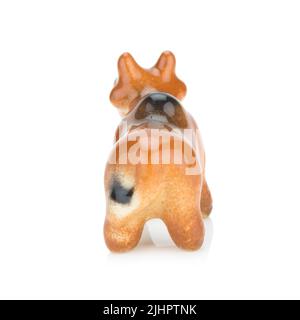 red cow. tow. model. isolated on white background. Stock Photo