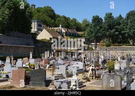 France, Ile de France region, Yvelines, Montfort l'Amaury, cemetery, Stock Photo