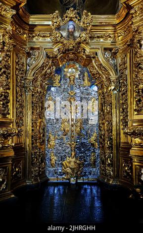 Ornate royal doors of St. Sophia Cathedral in Kyiv, Ukraine Stock Photo