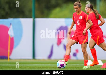 STOCKPORT, UNITED KINGDOM - JULY 20: Kerstin Casparij of the Netherlands during a Training Session of Netherlands Women at Stockport County Training Centre on July 20, 2022 in Stockport, United Kingdom. (Photo by Joris Verwijst/Orange Pictures) Stock Photo