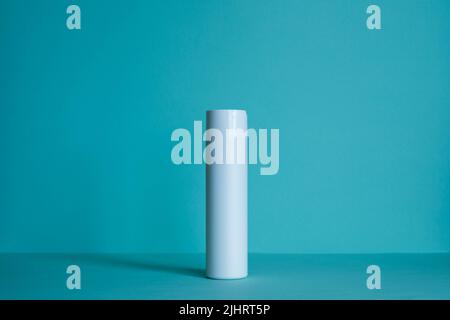 Bottle for cosmetic products without a label. Facial skin care concept. Stock Photo