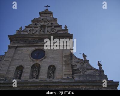 The Bernardine church and monastery in Lviv, Ukraine. The  church of St. Andrew Stock Photo