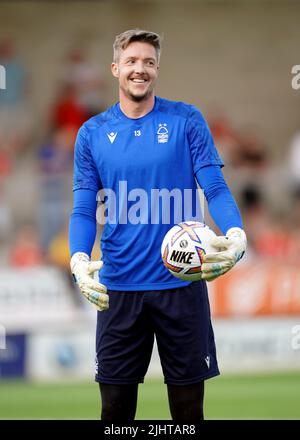 Nottingham Forest goalkeeper Wayne Hennessey during a pre-season friendly match at the Pirelli Stadium, Burton upon Trent. Picture date: Wednesday July 20, 2022. Stock Photo