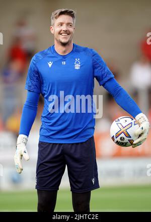 Nottingham Forest goalkeeper Wayne Hennessey during a pre-season friendly match at the Pirelli Stadium, Burton upon Trent. Picture date: Wednesday July 20, 2022. Stock Photo