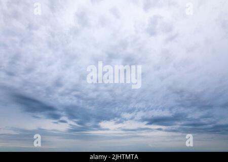 blue cloudy sky, scattered clouds Stock Photo