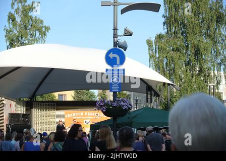 Riihimaki, Finland. 20th July, 2022. Tommi Läntinen free concert at ...