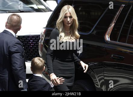 New York, United States. 20th July, 2022. Ivanka Trump the daughter of Ivana Trump, first wife of Former President Donald Trump, arrives for her mother's funeral on Wednesday, July 20, 2019 in New York City. Photo by Peter Foley/UPI Credit: UPI/Alamy Live News Stock Photo