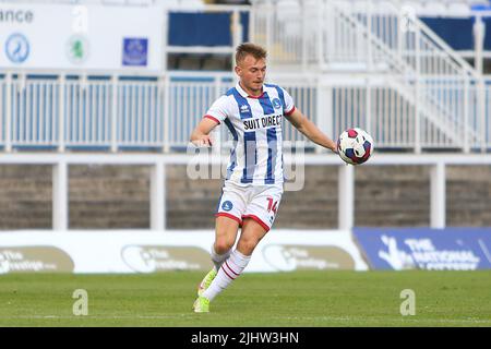 Hartlepool United's Brody Paterson during the Pre-season Friendly match between Hartlepool United and Blackburn Rovers at Victoria Park, Hartlepool on Wednesday 20th July 2022. (Credit: Michael Driver | MI News) Credit: MI News & Sport /Alamy Live News Stock Photo