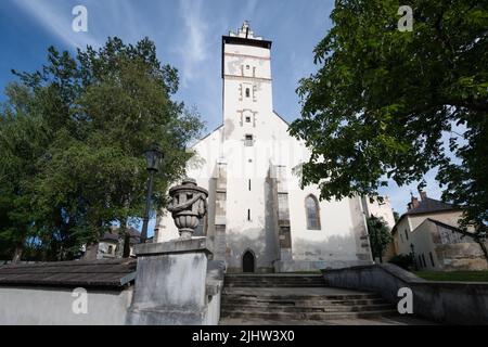 Basilica of the Holy Cross in Kezmarok, Slovakia Stock Photo