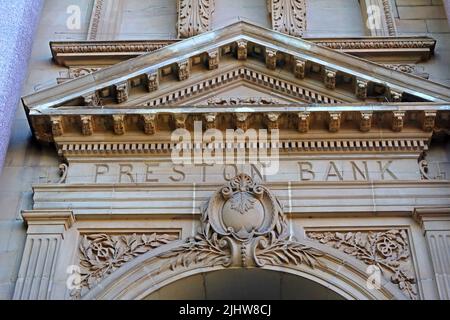 Preston Bank, Victorian historic bank building, Lord Street, Southport, Merseyside, Lancs,England, UK, PR9 Stock Photo
