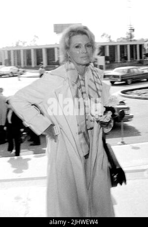 Angie Dickinson at the Funeral for David Janssen on February 17, 1980 at Hillside Memorial Park in Los Angeles, California Credit: Ralph Dominguez/MediaPunch Stock Photo