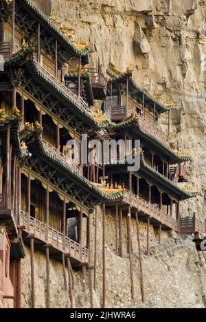 Hanging Monastery, Heng Shan, Shanxi Province, China Stock Photo