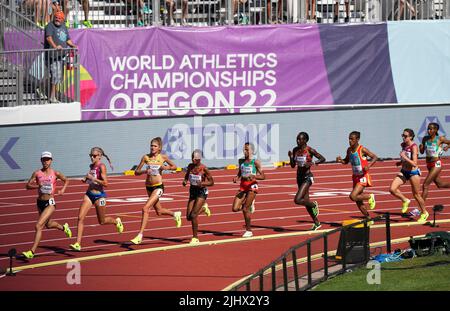 Dutch Lieke Klaver pictured in action during the 400m race, at the