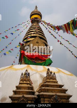 Swayambhunath (monkey temple) Kathmandu, Nepal Stock Photo