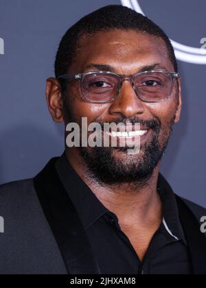Hollywood, United States. 20th July, 2022. HOLLYWOOD, LOS ANGELES, CALIFORNIA, USA - JULY 20: American former professional basketball player Metta World Peace (Metta Sandiford-Artest, Ronald William Artest, Jr.) arrives at the 2022 ESPY Awards held at the Dolby Theatre on July 20, 2022 in Hollywood, Los Angeles, California, United States. (Photo by Xavier Collin/Image Press Agency) Credit: Image Press Agency/Alamy Live News Stock Photo