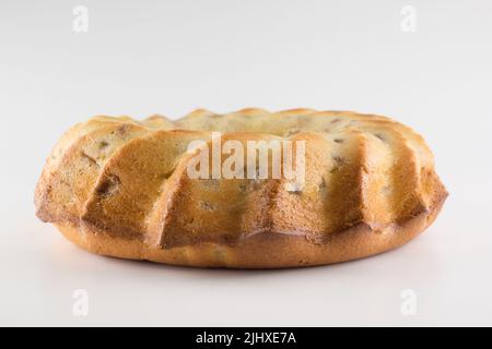 round easter cupcake isolated on a white background Stock Photo