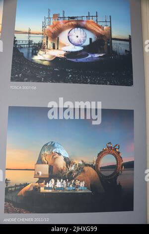 Austria,Bregenz. The largest sea stage theater in the world. Opera ...