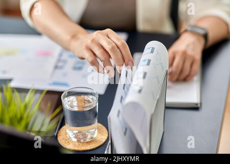 hands with mockup working on ui design at office Stock Photo