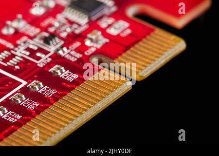Close-up of a part of Computer graphics card Stock Photo