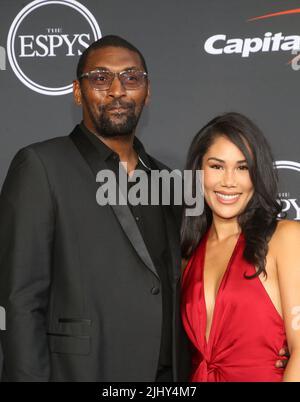 20 July 2022 - Hollywood, California  Metta World Peace,Maya Sandiford Artest,.   2022 ESPYs  held at Dolby Theatre   in Hollywood. (Credit Image: © Fs/AdMedia via ZUMA Press Wire) Stock Photo