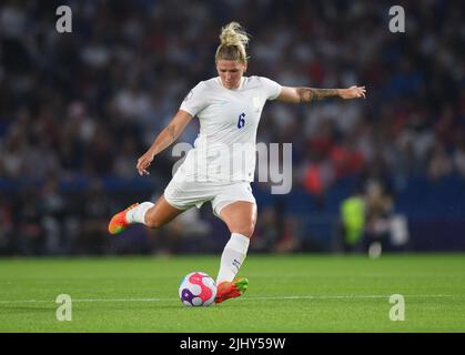 20 Jul 2022 - England v Spain - UEFA Women's Euro 2022 - Quarter Final - Brighton & Hove Community Stadium  England's Millie Bright during the match against Spain.  Picture Credit : © Mark Pain / Alamy Live News Stock Photo