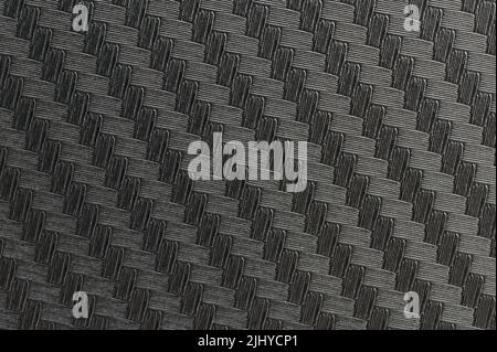Texture of carbon fiber material flat view macro Stock Photo