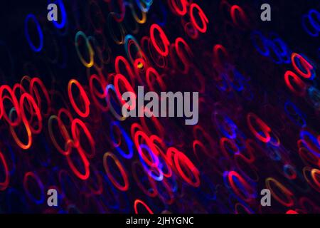 Abstract background of colorful ellipses in motion Stock Photo