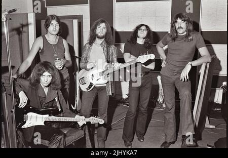 DEEP PURPLE  UK rock group in 1974 Stock Photo
