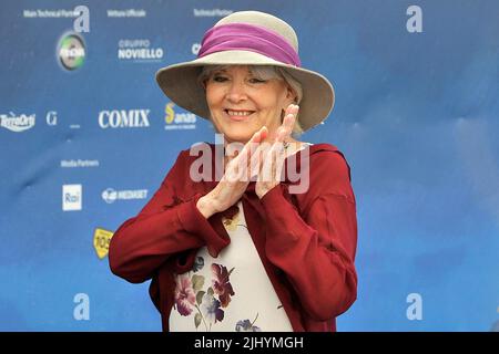 Giffoni Valle Piana, Italy. 21st July, 2022. Caterina Caselli Italian singer, during the Giffoni Film Festival held from 21 to 30 July 2022, in the city of Giffoni Valle Piana.Giffoni Valle Piana, Italy, 21 July 2022. (photo by Vincenzo Izzo/Sipa USA) Credit: Sipa USA/Alamy Live News Stock Photo