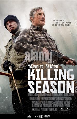 JOHN TRAVOLTA, ROBERT DE NIRO POSTER, KILLING SEASON, 2013 Stock Photo