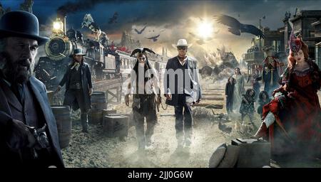 WILKINSON,FICHTNER,DEPP,HAMMER,PRINCE,WILSON,CARTER, THE LONE RANGER, 2013 Stock Photo