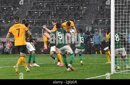 Australia and Saudi Arabia played out their World. Cup Qualifying game with a 0-0 draw in wet conditions. Featuring: Trent Sainsbury Where: Sydney, Australia When: 11 Nov 2021 Credit: WENN Stock Photo