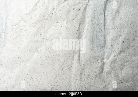 White crumpled paper background, texture old for web design screensavers. Template for various purposes or creating packaging. High quality photo Stock Photo