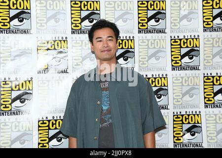 Jordan Rodgrigues arrival at the Disney photocall for 'National Treasure Edge of History' at the Hilton Bayfront at San Diego International Comic-Con Stock Photo