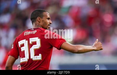 Leipzig, Germany. 21st July, 2022. Soccer: Test matches, RB Leipzig - FC Liverpool at the Red Bull Arena. Liverpool's player Joel Matip. Credit: Jan Woitas/dpa/Alamy Live News Stock Photo