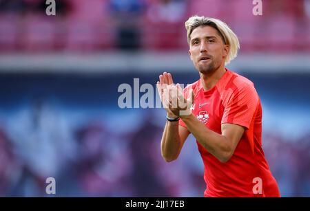 Leipzig, Germany. 21st July, 2022. Soccer: Test matches, RB Leipzig - FC Liverpool at the Red Bull Arena. Leipzig's player Kevin Kampl. Credit: Jan Woitas/dpa/Alamy Live News Stock Photo