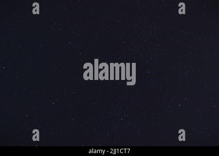 the night sky stars over the sea in Gaeta Italy Stock Photo