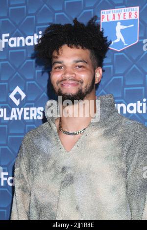 Los Angeles, USA. 18th July, 2022. LOS ANGELES - JUL 18: Caleb Williams at the MLBPA x Fanatics 'Players Party' at City Market Social House on July 18, 2022 in Los Angeles, CA (Photo by Katrina Jordan/Sipa USA) Credit: Sipa USA/Alamy Live News Stock Photo